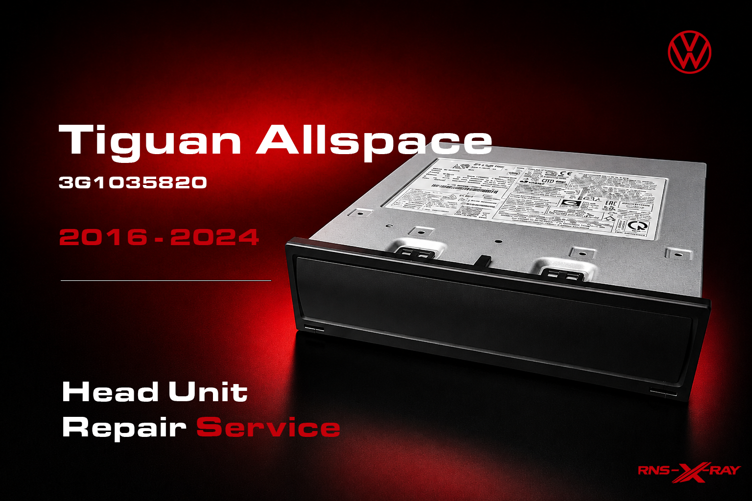VW Tiguan Allspace MIB3 / MOI3 3G1035820 Head Unit Repair Service (2016–2024)